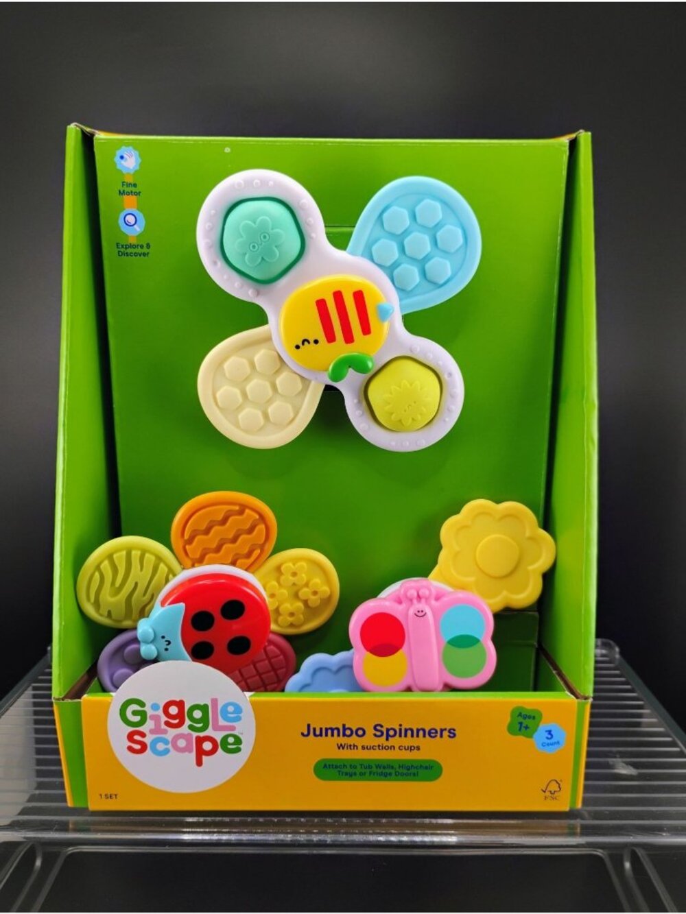 Gigglescape Jumbo Spinners Kids Developmental Toys Set